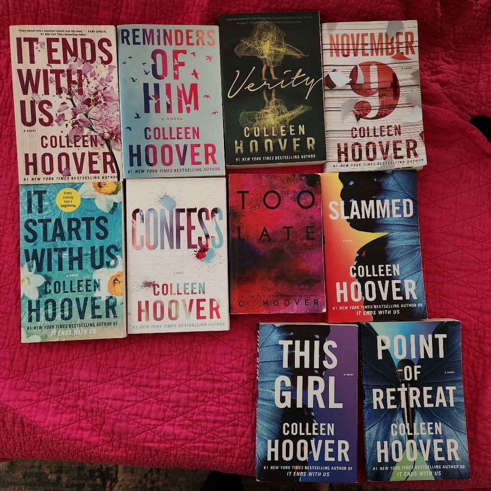 Colleen Hoover book lot